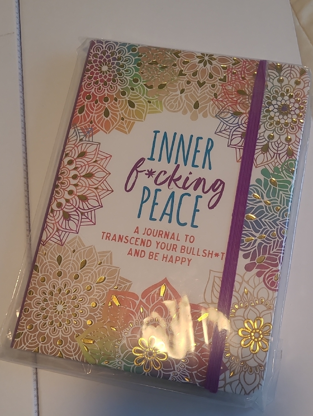 Inner F*cking Peace Hardcover Journal – Purple Accent